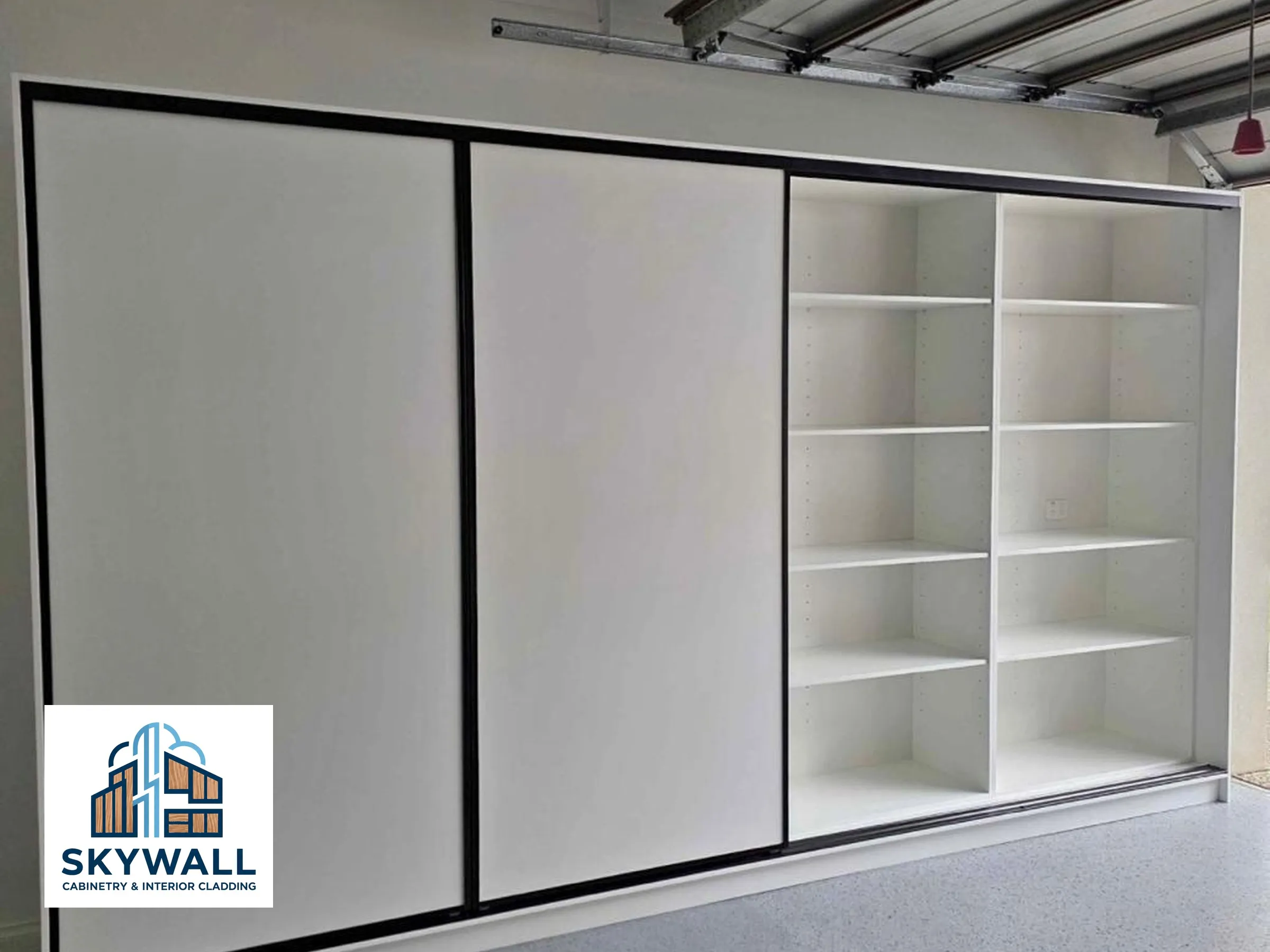 Garage cabinetry storage solution